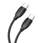 USB data kabal Comicell Superior CO-BX19 Fast 60W 3A Type C na Type C 1m crni slika 2