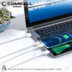 USB data kabal Comicell Superior CO-BX14 3in1 lightning/micro/type C 2.4A 1.2m beli slika 7