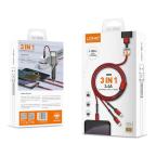 USB data kabal LDNIO LC93 3.4A 3in1 sivi slika 2