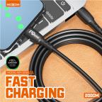 USB data kabal Moxom MX-CB135 PD 60W Type-C na Type-C 2m crni slika 3