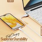 USB data kabal Moxom MX-CB183 3A Type C 1m beli slika 2