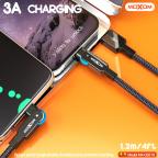USB data kabal Moxom MX-CB210 180 Rotation 3A Type C 1.2m crni slika 3