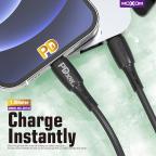 USB data kabal Moxom MX-CB132 PD 30W Type-C na lightning 1m crni slika 2