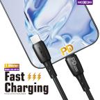 USB data kabal Moxom MX-CB132 PD 30W Type-C na lightning 1m crni slika 3