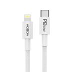 USB data kabal Moxom MX-CB136 PD 30W Type-C na lightning 1m beli cena 1500 din slika