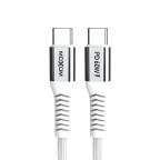 USB data kabal Moxom MX-CB235 PD 60W Type-C na Type-C 1m beli cena 1000 din slika