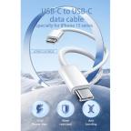 USB data kabal LDNIO LC901 Type-C na Type-C 1m beli slika 6