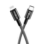 USB data kabal Moxom MX-CB136 PD 30W Type-C na lightning 1m crni cena 1500 din slika