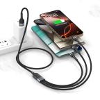 USB data kabal Superior SU-K106 3in1 Lightning/Micro/Type C 1m crni slika 2