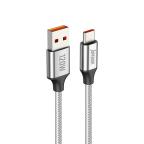 USB data kabal Superior SU-K100 pleteni Fast 120W 6A Type C 1m srebrni cena 1500 din slika