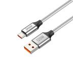USB data kabal Superior SU-K100 pleteni Fast 120W 6A Type C 1m srebrni slika 2