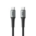 USB data kabal Superior SU-K103 pleteni Fast 100W 5A Type C na Type C 1m sivi cena 1500 din slika