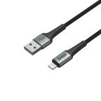 USB data kabal Superior SU-K104 Fast 12W 2.4A USB A na Lightning 1m crni slika 2