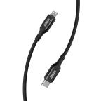 USB data kabal Superior SU-K105 Cink 27W 3A Type C na Lightning 1m crni slika 3