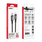 USB data kabal Superior SU-K105 Cink 27W 3A Type C na Lightning 1m crni slika 5