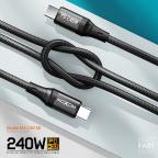 USB data kabal Moxom MX-CB158 PD 240W Type-C na Type-C crni slika 5