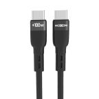 USB data kabal MOXOM MX-CB186 100W Type-C na Type-C beli cena 1500 din slika