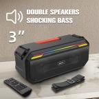 Zvucnik Bluetooth BKK B80 crni slika 4