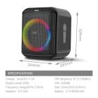 Zvucnik Bluetooth BKK B97 sa dva mikrofona crni slika 5