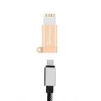Adapter KONFULON Micro USB na iPhone lightning zlatni slika 2