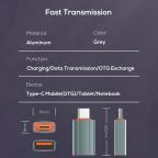 Adapter LDNIO LC140 USB na Type C sivi slika 10