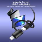 Adapter LDNIO LC270 Lightning na Type C zlatni slika 4