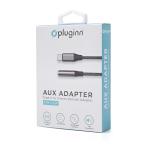 Adapter Pluginn AUX Z na Type C 0.25m crni cena 3000 din slika