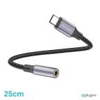 Adapter Pluginn AUX Z na Type C 0.25m crni slika 2
