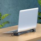 Adapter Type C JWD-TC45 na LAN, PD, HDMI, Type C, 3x USB 3.0, SD, TF,  3.5mm 10 u 1 sivi slika 5