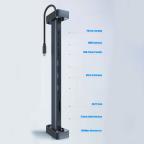 Adapter Type C JWD-TC45 na LAN, PD, HDMI, Type C, 3x USB 3.0, SD, TF,  3.5mm 10 u 1 sivi slika 11