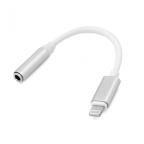 Adapter za slusalice iP-11 iPhone lightning na 3.5mm srebni cena 1500 din slika
