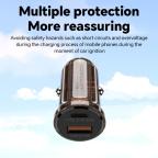 Auto punjac KONFULON C85Q, 3.6A, QC3.0 22.5W, PD 30W transparentan slika 4