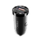 Auto punjac KONFULON JK79, 3A, QC3.0 22.5W, PD 30W crni slika 8