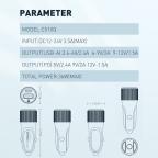 Auto punjac LDNIO C510Q PD/QC3.0 36W sa Type C na Type C kablom slika 15