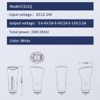 Auto punjac LDNIO C511Q 2xUSB QC3.0 5V/3A Type C slika 8