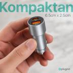 Auto punjac Pluginn PI-40, PD 20W, QC 3.0 18W, sivi slika 4