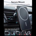 Auto stalak magnetic Magsafe punjac 15W crni slika 3