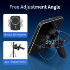 Auto stalak magnetic Magsafe punjac 15W crni slika 4