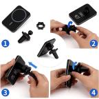 Auto stalak magnetic Magsafe punjac 15W crni slika 7