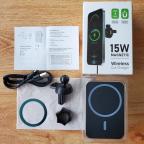 Auto stalak magnetic Magsafe punjac 15W crni slika 9