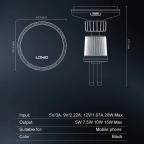 Auto stalak za ventilaciju LDNIO MA23 15W Wireless magnetic crni slika 10