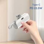 Power bank prenosiva baterija privezak 5000mAh Type C bela cena 4000 din slika