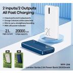 Power bank prenosiva baterija REMAX Landon RPP-296 2.1A 20000 mAh bela slika 3