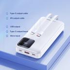 Power bank prenosiva baterija REMAX Suji Series RPP-513 20W+22.5W PD+QC 20000mAh bela slika 4