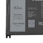 Baterija za laptop Dell Inspiron 3000, 3593, 3793 Type YRDD6 HQ2200 B slika 3
