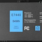 Baterija za laptop Dell Latitude E7420, E7440 7.4V 47WH HQ2200 B slika 2
