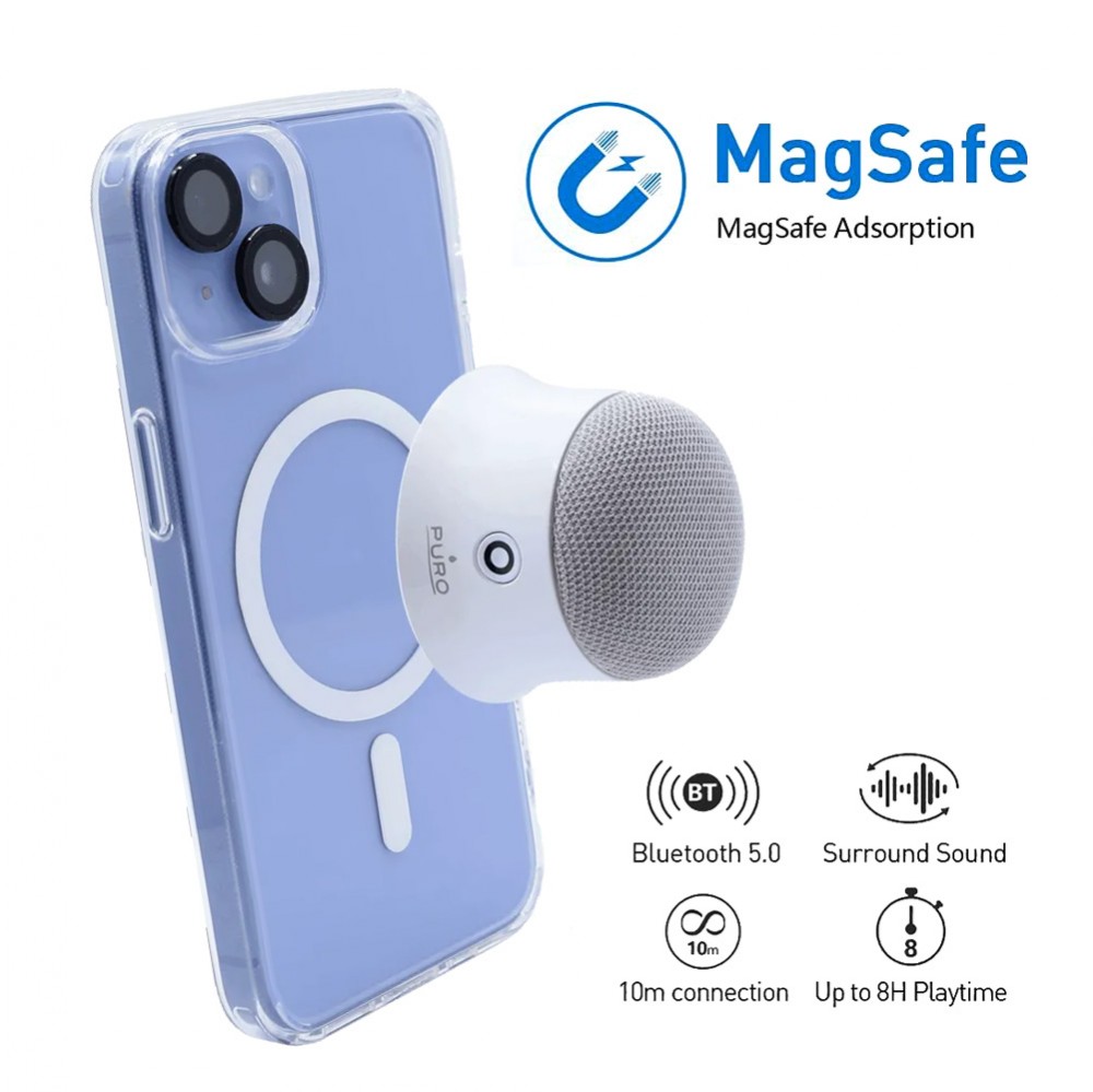 Bezicni zvucnik PURO MagSafe beli cena 10000 din slika