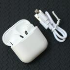 Bluetooth slusalice Airpods Inpods 900 metalik bele HQ slika 3