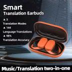 Bluetooth slusalice Airpods Soke HD313 narandzaste slika 5