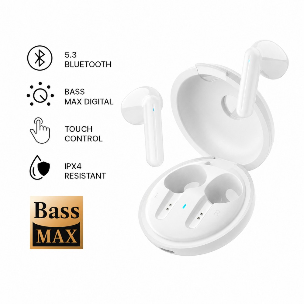 Bluetooth slusalice Airpods T-phox M67 bele HQ cena 3000 din slika